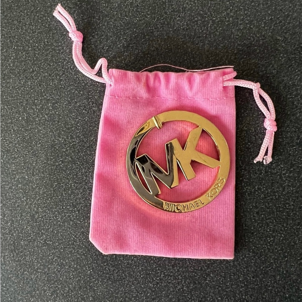 MICHAEL KORS BRASS CHARM for STRAP KEY/BAG CHARM/KEYCHAIN/HANGTAG REPLACEMENT